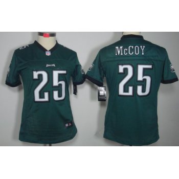 Nike Philadelphia Eagles #25 LeSean McCoy Dark Green Limited Womens Jersey