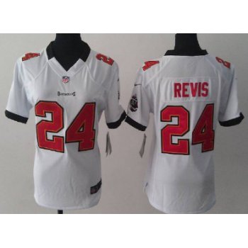 Nike Tampa Bay Buccaneers #24 Darrelle Revis White Game Womens Jersey