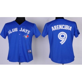 Toronto Blue Jays #9 J. P. Arencibia Blue Womens Jersey