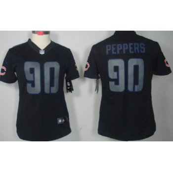 Nike Chicago Bears #90 Julius Peppers Black Impact Limited Womens Jersey