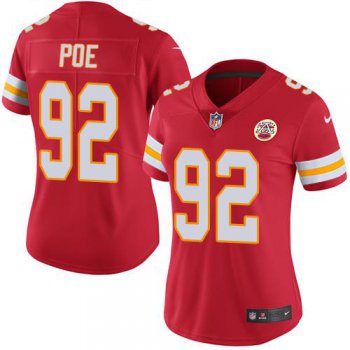 Nike Chiefs #92 Dontari Poe Red Women's Stitched NFL Limited Rush Jersey