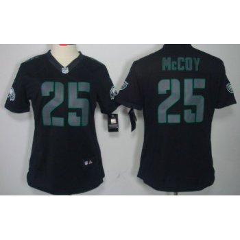Nike Philadelphia Eagles #25 LeSean McCoy Black Impact Limited Womens Jersey