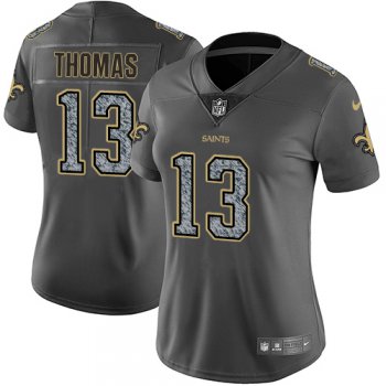 Women's Nike New Orleans Saints #13 Michael Thomas Gray Static NFL Vapor Untouchable Game Jersey