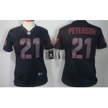 Nike Arizona Cardinals #21 Patrick Peterson Black Impact Limited Womens Jersey