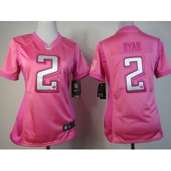 Nike Atlanta Falcons #2 Matt Ryan Pink Love Womens Jersey