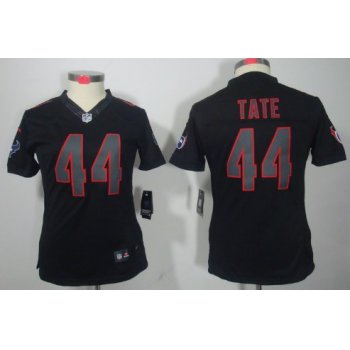 Nike Houston Texans #44 Ben Tate Black Impact Limited Womens Jersey