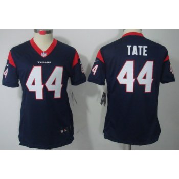Nike Houston Texans #44 Ben Tate Blue Limited Womens Jersey