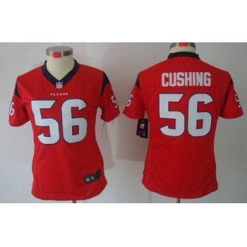 Nike Houston Texans #56 Brian Cushing Red Limited Womens Jersey
