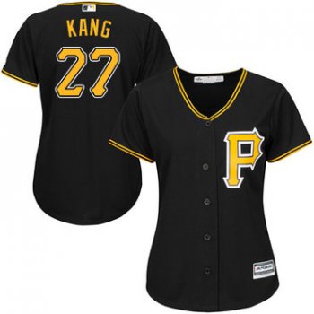 Pirates #27 Jung-ho Kang Black Alternate Women's Stitched Baseball Jersey