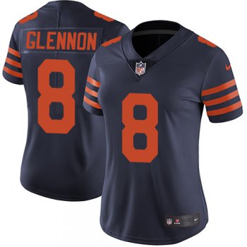 Women's Nike Bears #8 Mike Glennon Navy Blue Alternate Stitched NFL Vapor Untouchable Limited Jersey