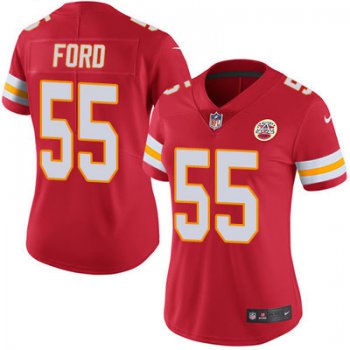 Women's Nike Kansas City Chiefs #55 Dee Ford Red Team Color Stitched NFL Vapor Untouchable Limited Jersey