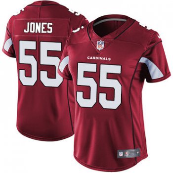 Women's Nike Cardinals #55 Chandler Jones Red Team Color Stitched NFL Vapor Untouchable Limited Jersey
