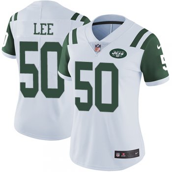 Women's Nike Jets #58 Darron Lee White Stitched NFL Vapor Untouchable Limited Jersey