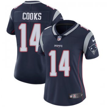 Women's Nike Patriots #14 Brandin Cooks Navy Blue Team Color Stitched NFL Vapor Untouchable Limited Jersey