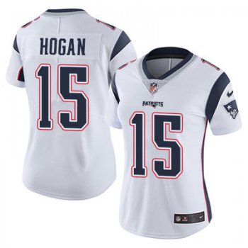 Women's Nike Patriots #15 Chris Hogan White Stitched NFL Vapor Untouchable Limited Jersey