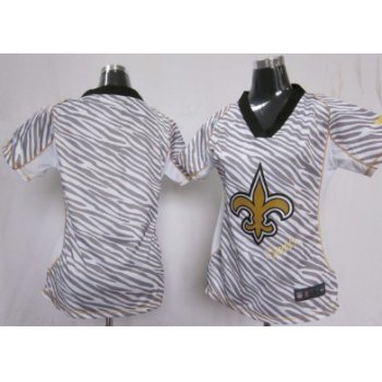 Nike New Orleans Saints Blank 2012 Womens Zebra Fashion Jersey