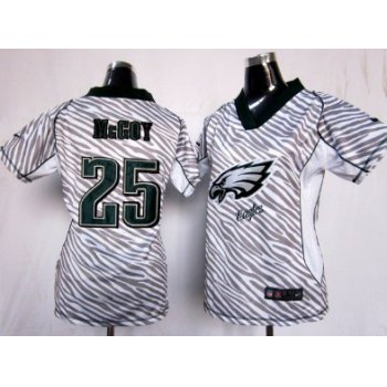 Nike Philadelphia Eagles #25 LeSean McCoy 2012 Womens Zebra Fashion Jersey