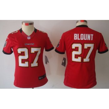 Nike Tampa Bay Buccaneers #27 Legarrette Blount Red Limited Womens Jersey