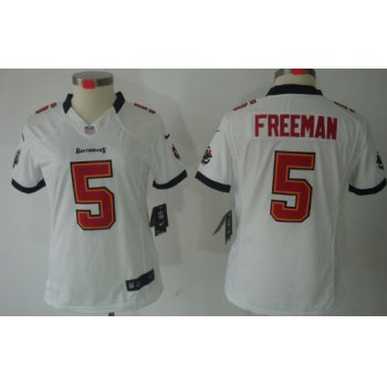 Nike Tampa Bay Buccaneers #5 Josh Freeman White Limited Womens Jersey