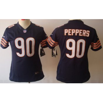 Nike Chicago Bears #90 Julius Peppers Blue Limited Womens Jersey