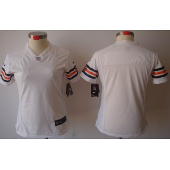 Nike Chicago Bears Blank White Limited Womens Jersey