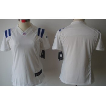 Nike Indianapolis Colts Blank White Limited Womens Jersey