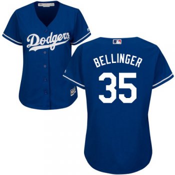 Dodgers #35 Cody Bellinger Blue Alternate Women's Stitched Baseball Jersey