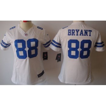 Nike Dallas Cowboys #88 Dez Bryant White Limited Womens Jersey