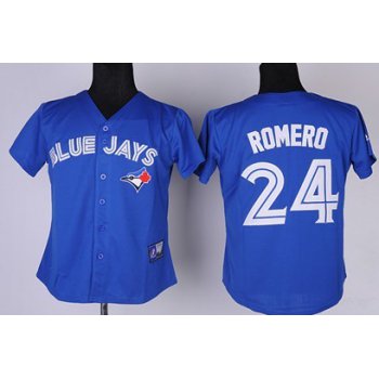 Toronto Blue Jays #24 Ricky Romero 2012 Blue Womens Jersey