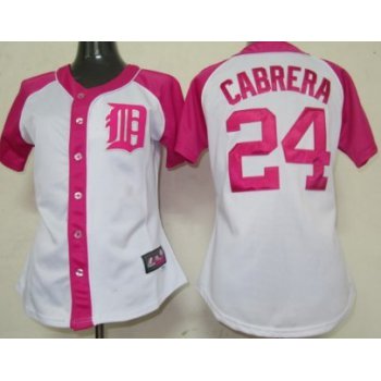 Detroit Tigers #24 Miguel Cabrera 2012 Fashion Womens by Majestic Athletic Jersey