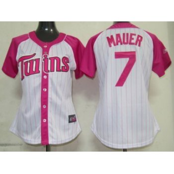 Minnesota Twins #7 Joe Mauer 2012 Fashion Womens by Majestic Athletic Jersey