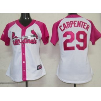 St. Louis Cardinals #29 Chris Carpenter 2012 Fashion Womens by Majestic Athletic Jersey