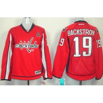 Washington Capitals #19 Nicklas Backstrom Red Womens Jersey