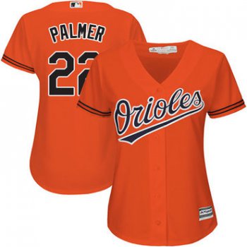 Orioles #22 Jim Palmer Orange Alternate Women's Stitched Baseball Jersey