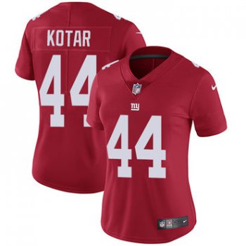 Women's Nike Giants #44 Doug Kotar Red Alternate Stitched NFL Vapor Untouchable Limited Jersey