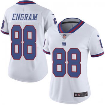 Women's Nike Giants #88 Evan Engram White Stitched NFL Limited Rush Jersey