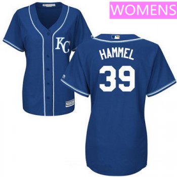 Women's Kansas City Royals #39 Jason Hammel Navy Blue Alternate Stitched MLB Majestic Cool Base Jersey