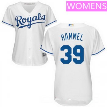 Women's Kansas City Royals #39 Jason Hammel White Cool Base MLB Jersey