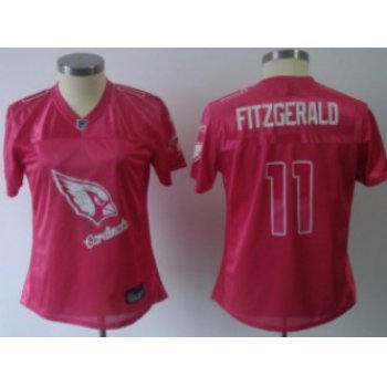Arizona Cardinals #11 Larry Fitzgerald Pink Fem Fan Womens Jersey