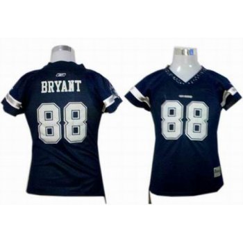 Dallas Cowboys #88 Bryant Blue Womens Field Flirt Fashion Jersey