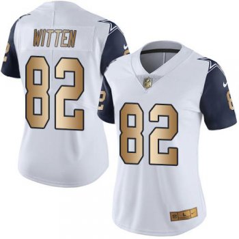 Nike-Cowboys--2382-Jason-Witten-White-Women-27s-Stitched-NFL-Limited-Gold-Rush-Jersey-7985-53787