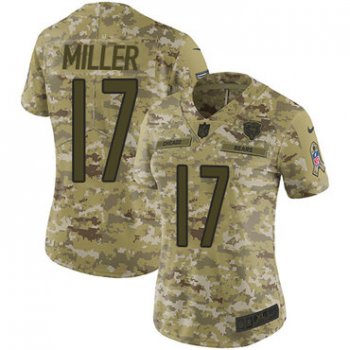 Nike Bears #17 Anthony Miller Camo Women's Stitched NFL Limited 2018 Salute to Service Jersey