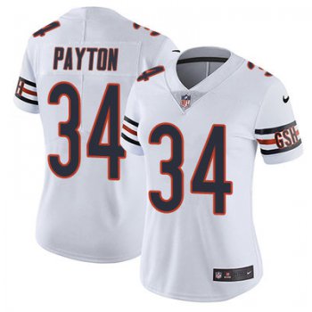 Nike Chicago Bears #34 Walter Payton White Women's Stitched NFL Vapor Untouchable Limited Jersey