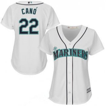 Women's Seattle Mariners Robinson Cano Majestic White Home Cool Base Player Jersey