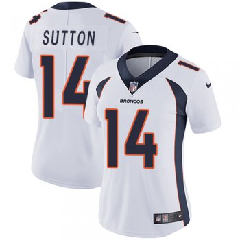 Nike Denver Broncos #14 Courtland Sutton White Women's Stitched NFL Vapor Untouchable Limited Jersey