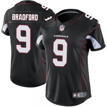Women Nike Cardinals #9 Sam Bradford Black Alternate Stitched NFL Vapor Untouchable Limited Jersey