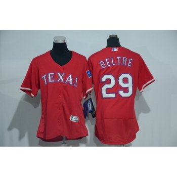 Women's Texas Rangers #29 Adrian Beltre Red 2016 Flexbase Stitched Baseball Jersey