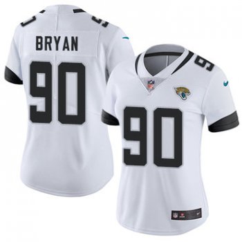 Nike Jacksonville Jaguars #90 Taven Bryan White Women's Stitched NFL Vapor Untouchable Limited Jersey