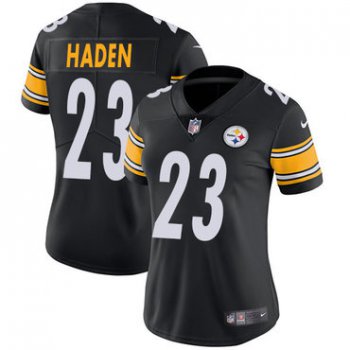 Nike Steelers #23 Joe Haden Black Team Color Women's Stitched NFL Vapor Untouchable Limited Jersey