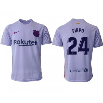 Men 2021-2022 Club Barcelona away aaa version purple 24 Soccer Jersey